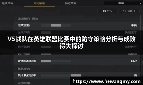 V5战队在英雄联盟比赛中的防守策略分析与成败得失探讨