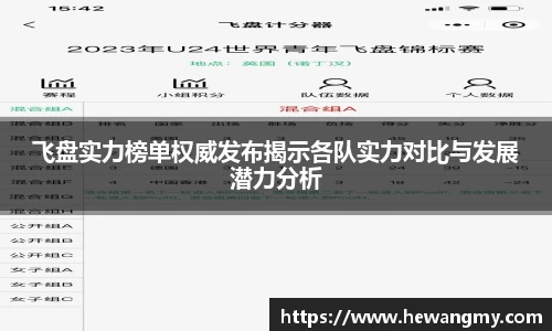 飞盘实力榜单权威发布揭示各队实力对比与发展潜力分析